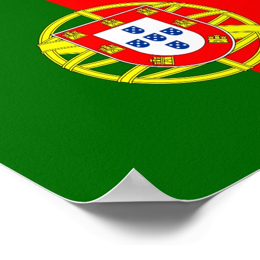 Poster Drapeau Portugal (Coin)