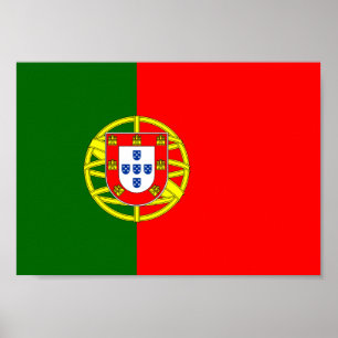 Poster Drapeau Portugal