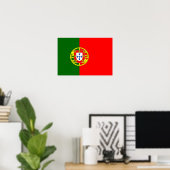 Poster Drapeau Portugal (Bureau à domicile)