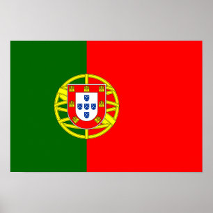 Poster Drapeau Portugal