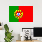 Poster Drapeau Portugal (Bureau à domicile)