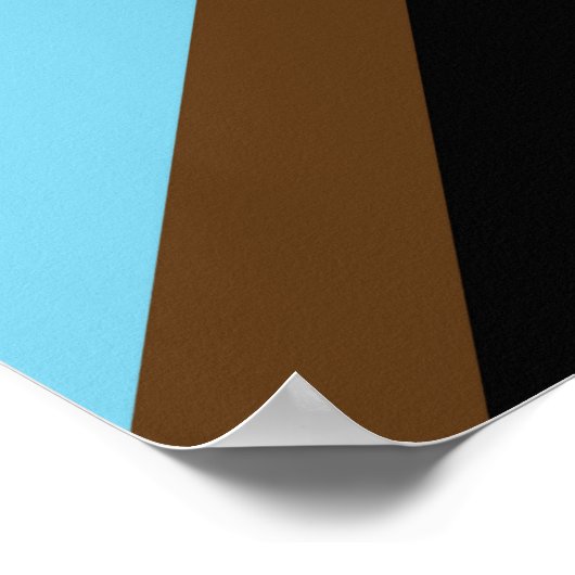 Poster Drapeau progressiste LGBTQIA (Coin)