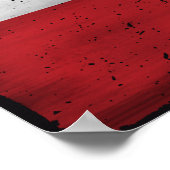 Poster Drapeau Québec et Patriote Henri Julien érodé (Coin)