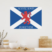Poster Drapeau rampant pour Lion Ecosse (Cuisine)