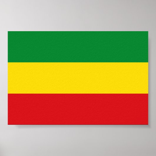 Poster Drapeau rastafari éthiopien Rasta (Devant)