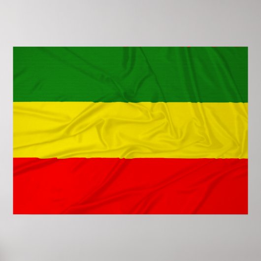 Poster Drapeau rastafarien (Devant)