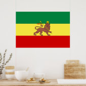 Poster Drapeau rastafarien (Rastafarianisme) (Rasta) (Cuisine)