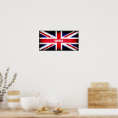 Poster Drapeau rétro Angleterre / Union Jack (Cuisine)
