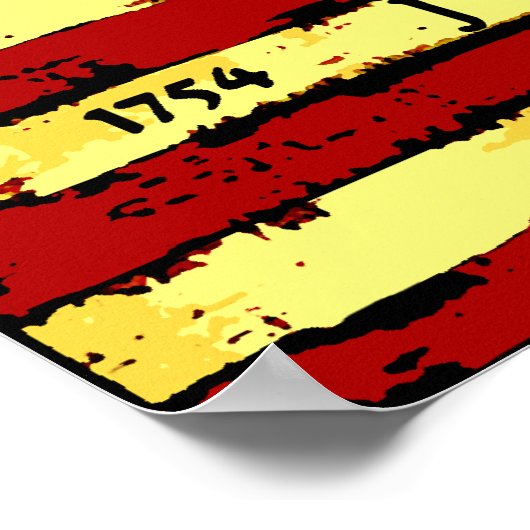 Poster Drapeau révolutionnaire américain (Coin)