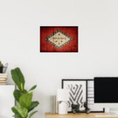 Poster Drapeau robuste de l'Arkansas (Bureau à domicile)