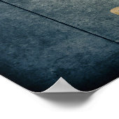 Poster Drapeau robuste de Wood Oklahoma (Coin)