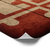 Poster Drapeau robuste du Maryland (Coin)