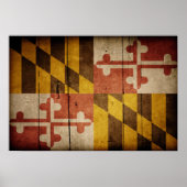 Poster Drapeau robuste du Maryland (Devant)