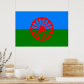 Poster Drapeau romani (Cuisine)