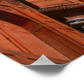 Poster drapeau rouge fort (Coin)