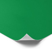Poster Drapeau rouge, noir et vert (Coin)