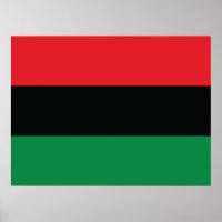 Drapeau Rouge, Noir et Vert