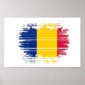 Poster Drapeau roumain (Devant)