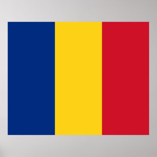 Poster Drapeau roumain (Roumanie) (Devant)