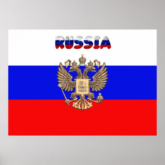 Poster Drapeau russe (Devant)