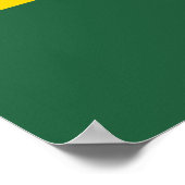 Poster Drapeau rwandais (Rwanda) (Pays africain) (Coin)
