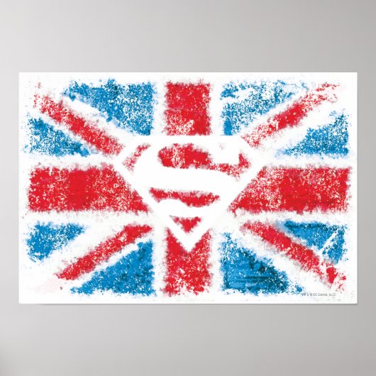 Poster Drapeau S-Shield texturé (Devant)