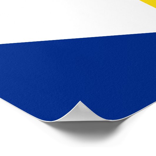 Poster Drapeau Saba (Coin)