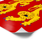 Poster Drapeau Saint-Pierre-et-Miquelon (Coin)