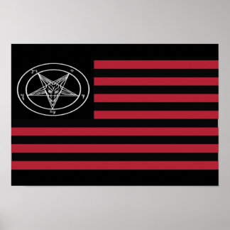 Poster Drapeau satanique