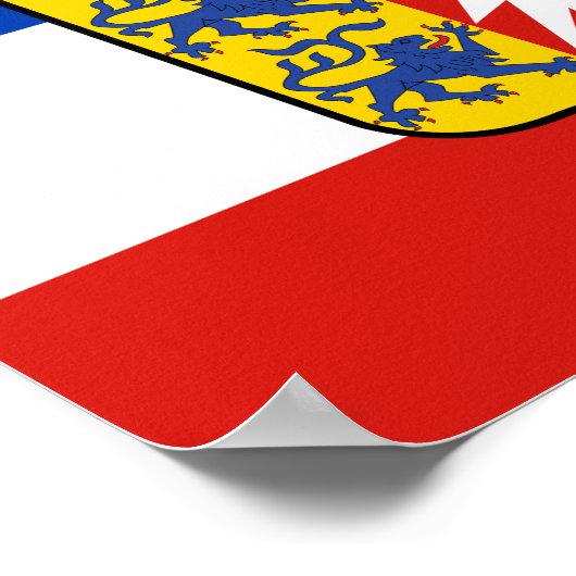 Poster Drapeau Schleswig-Holstein (Coin)