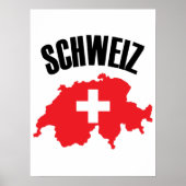 Poster Drapeau Schweiz Suisse (Devant)