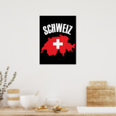 Poster Drapeau Schweiz Suisse (Cuisine)