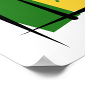 Poster Drapeau Sénégal (Coin)