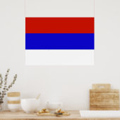 Poster Drapeau Serbie (Cuisine)