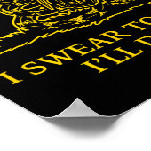 Poster Drapeau serpent Snek Gadsden Ne marche pas sur moi (Coin)