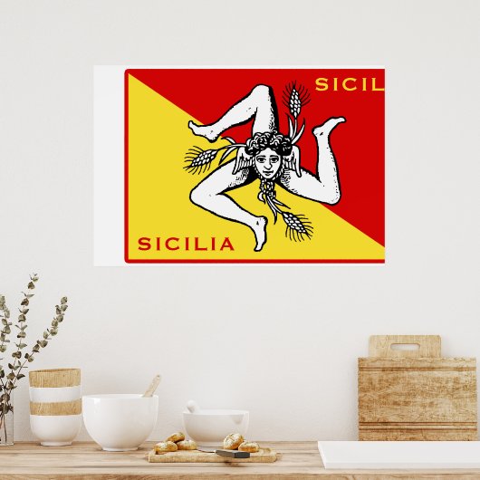 Poster Drapeau sicilien (Cuisine)