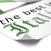 Poster Drapeau Silhouette pour fille italienne (Coin)