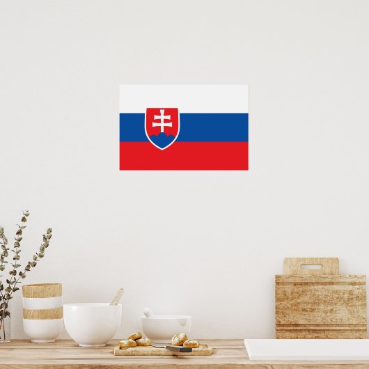 Poster Drapeau slovaque (Cuisine)