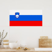 Poster Drapeau slovène (Cuisine)