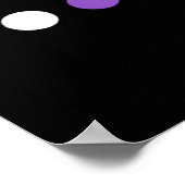 Poster Drapeau subtil non binaire Dots Enby Fierté Trans (Coin)