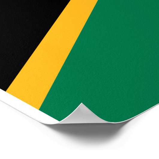 Poster drapeau sud-africain (Coin)