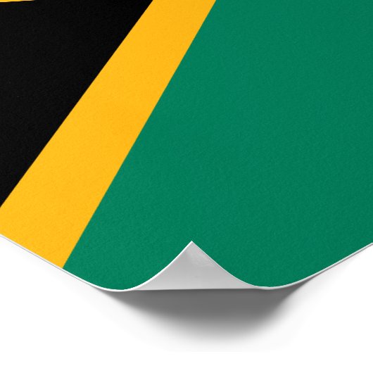 Poster Drapeau sud-africain (Coin)