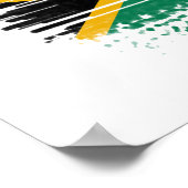 Poster drapeau sud-africain (Coin)
