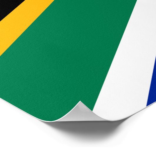Poster drapeau sud-africain (Coin)