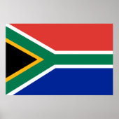 Poster drapeau sud-africain (Devant)