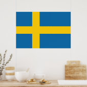 Poster Drapeau Suède  (Cuisine)