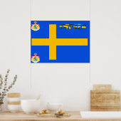 Poster Drapeau suédois (Cuisine)