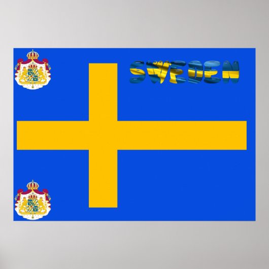 Poster Drapeau suédois (Devant)