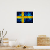 Poster Drapeau suédois (Cuisine)