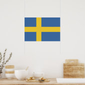 Poster Drapeau suédois (Cuisine)